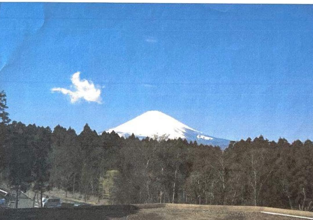 Mt. Fuji photographed on site